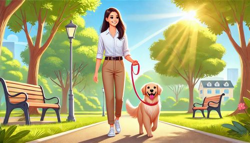 自動給餌器とペットのイラスト