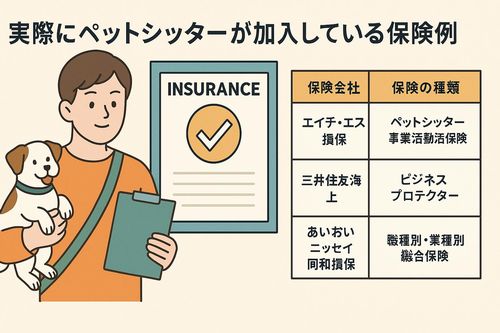 実際にペットシッターが加入している保険例